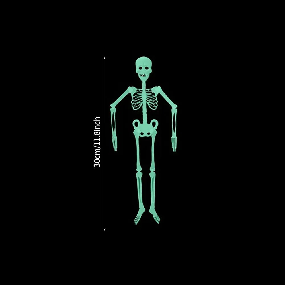 Scary Luminous Hanging Skeleton