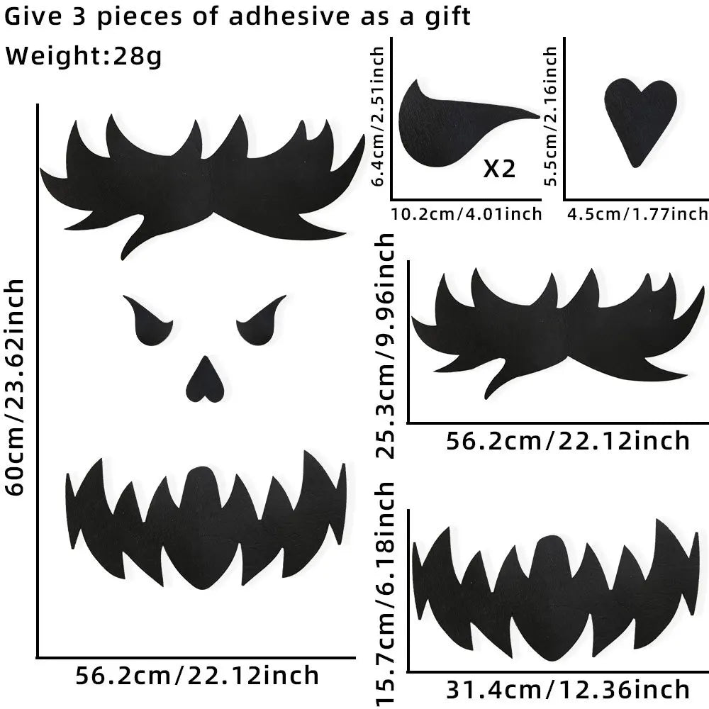 Halloween decoration room door stickers