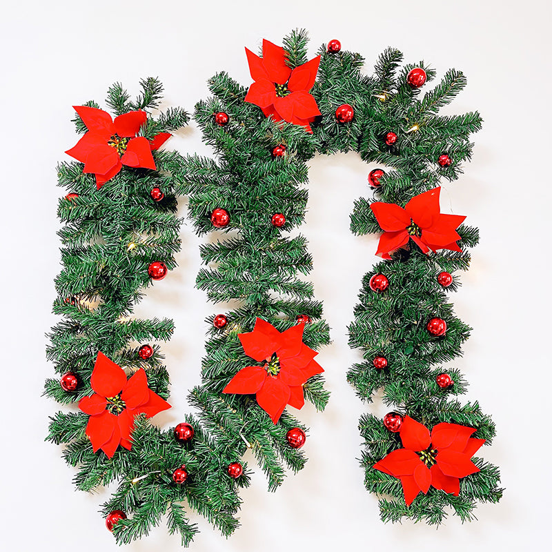 Christmas Decor - Artificial Flowers & Greenery, Gift Decor - Decorative Wreath for Home & Holiday