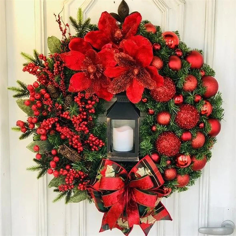 Red Christmas Wreath