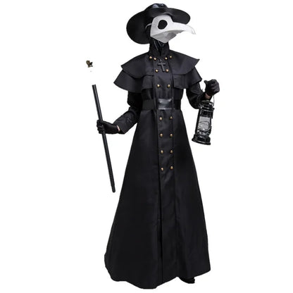 Medieval Hooded Robe Plague Doctor Costume