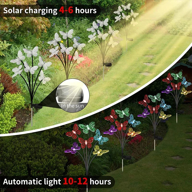 LED Solar Bee Firefly Butterfly Lights