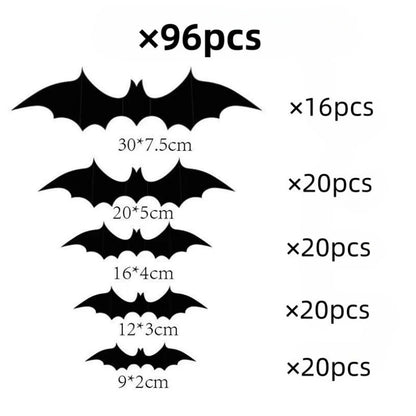 Halloween Bats 3D Wall Stickers