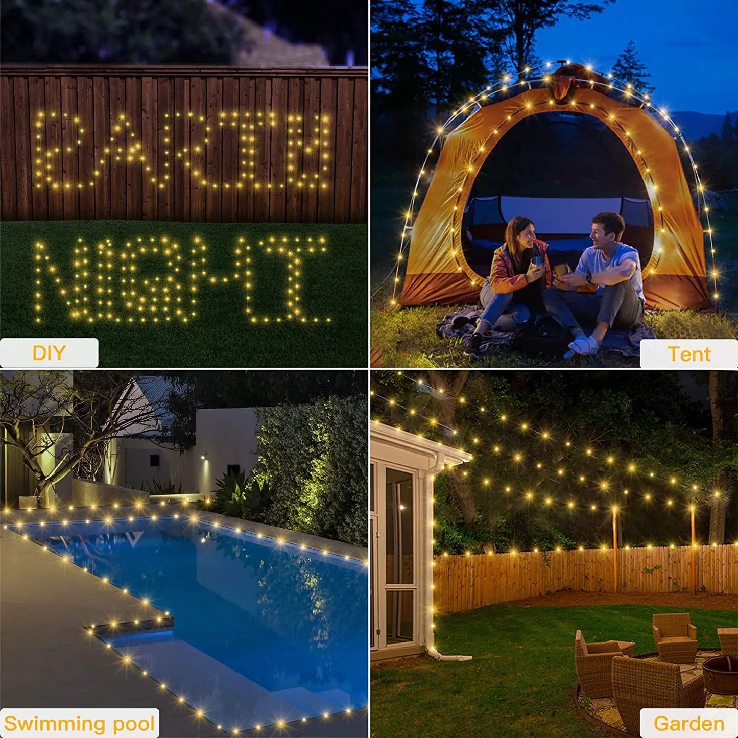 Solar Outdoor String Lights 100/150m -Waterproof Garlands