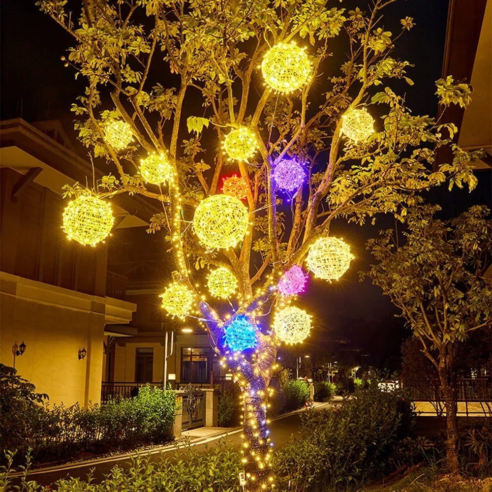 20/30CM Christmas Globe Fairy Light String Outdoor Lantern