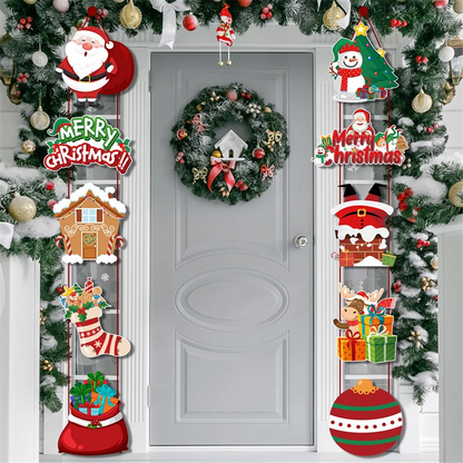 Santa Couplet Hanging Door Banner