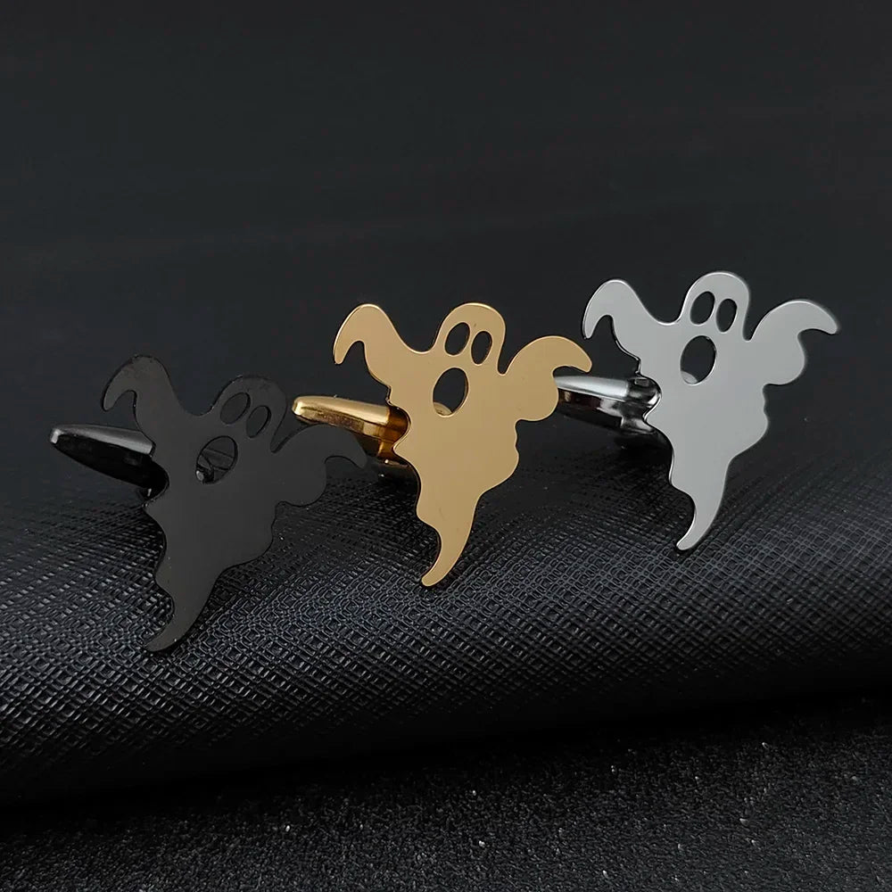 Stainless Steel Ghost Cufflinks for Men