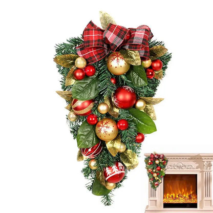 Christmas Wreath - Elegant Seasonal Decor - Decorative Wreath for Home & Holiday