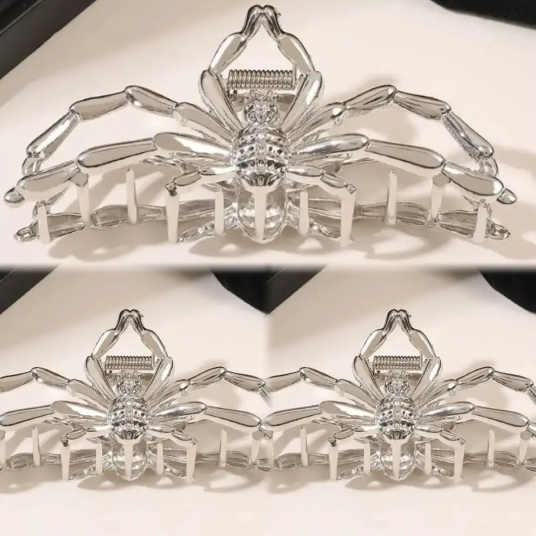 1Pcs Halloween Black Spider Hair Claw Clips