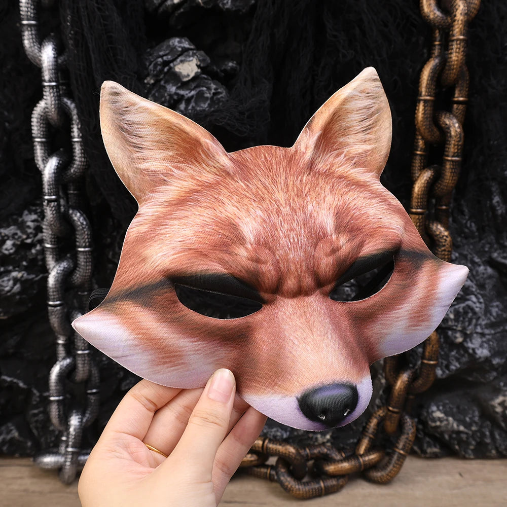 Half Face Cover Fox Mask - Festivewarehouse™