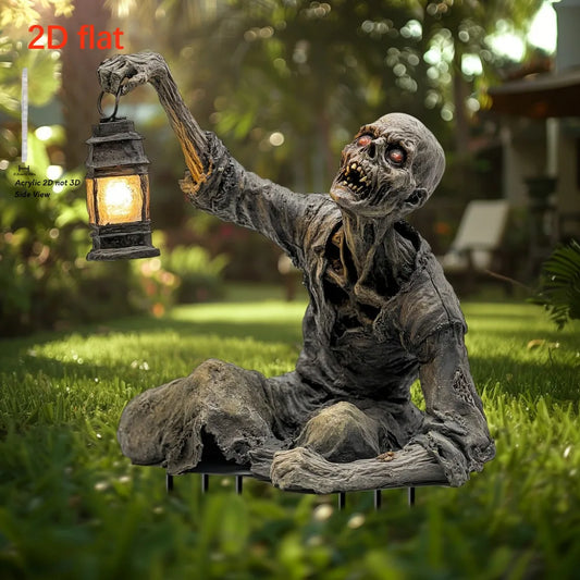 Zombie Ornament Spooky 2D Acrylic