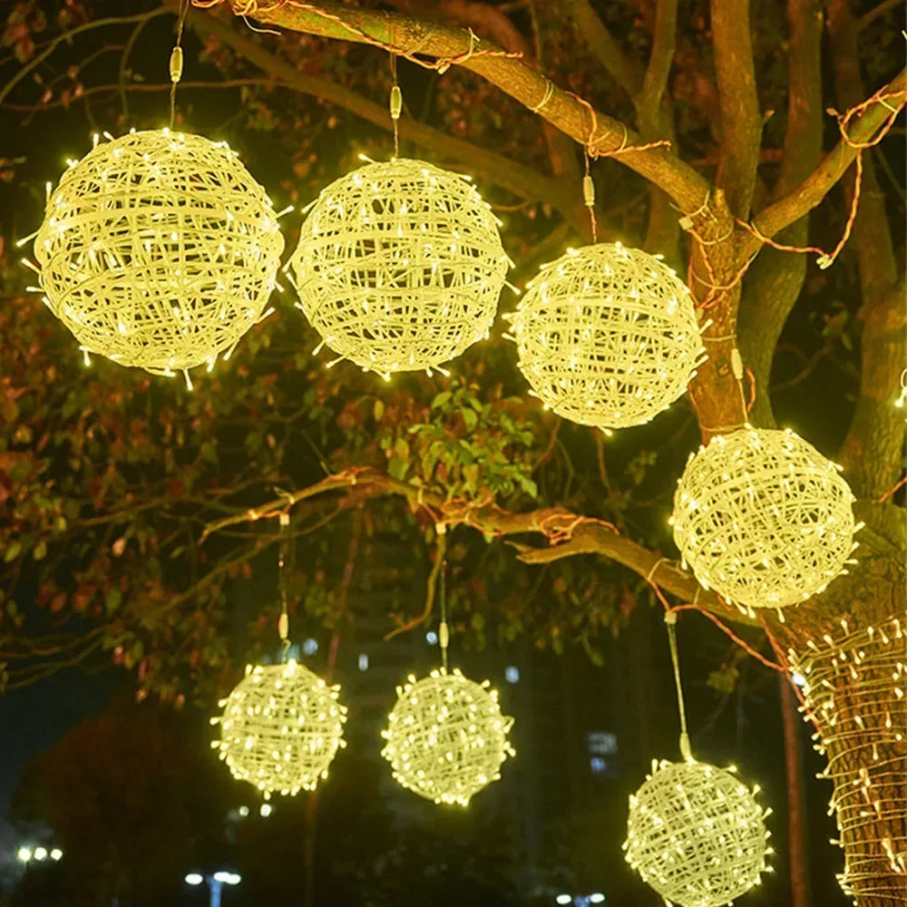 20/30CM Christmas Globe Fairy Light String Outdoor Lantern