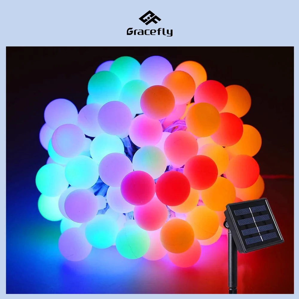 Solar Powered Outdoor String Light - Street Garland