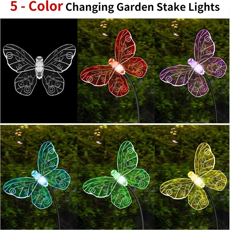 LED Solar Bee Firefly Butterfly Lights