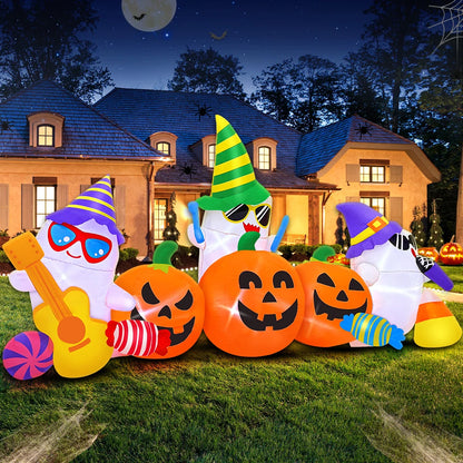 8 FT Halloween Inflatable Decoration Ghost
