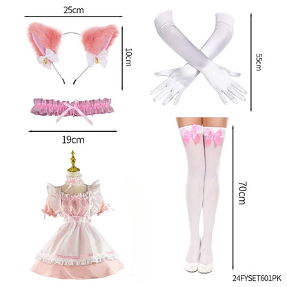 Black White Lolita Maid Costume