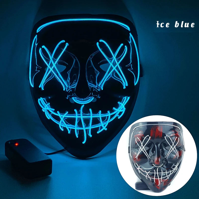 LED Dual Color Glowing Masks