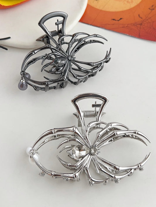 1Pcs Halloween Black Spider Hair Claw Clips