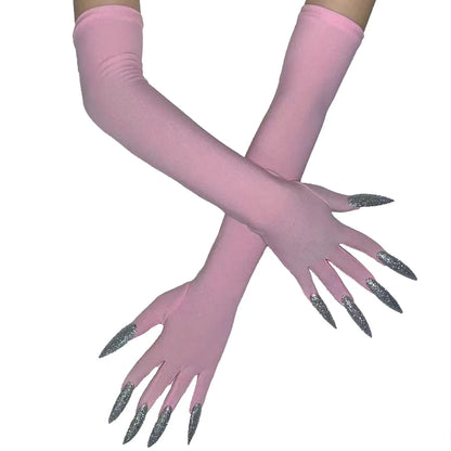 Cool Halloween gloves Green Ghost claws
