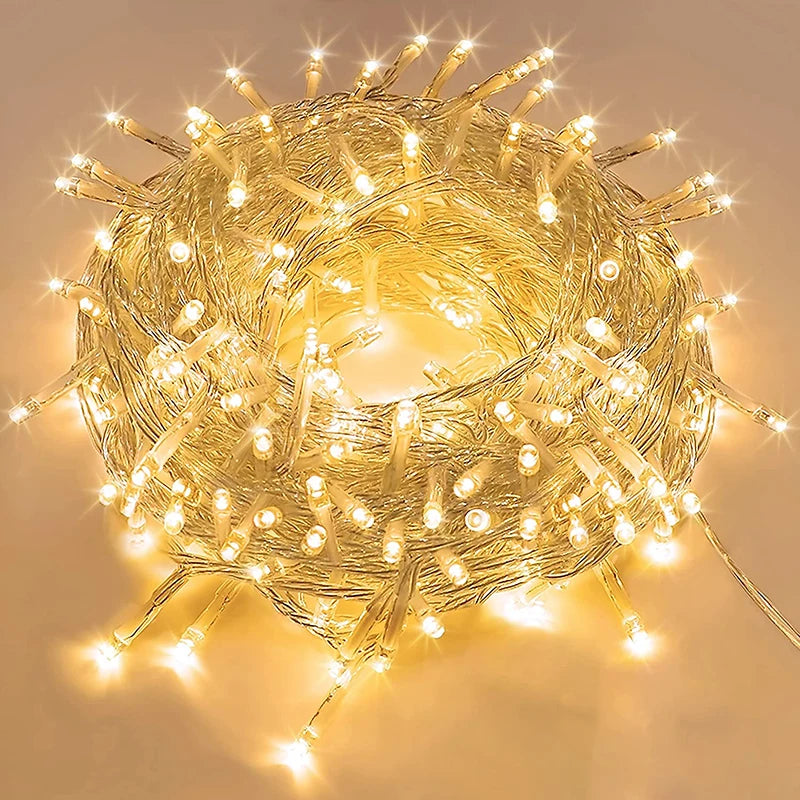 LED Christmas Light Fairy Strings Lights Outdoor Garland