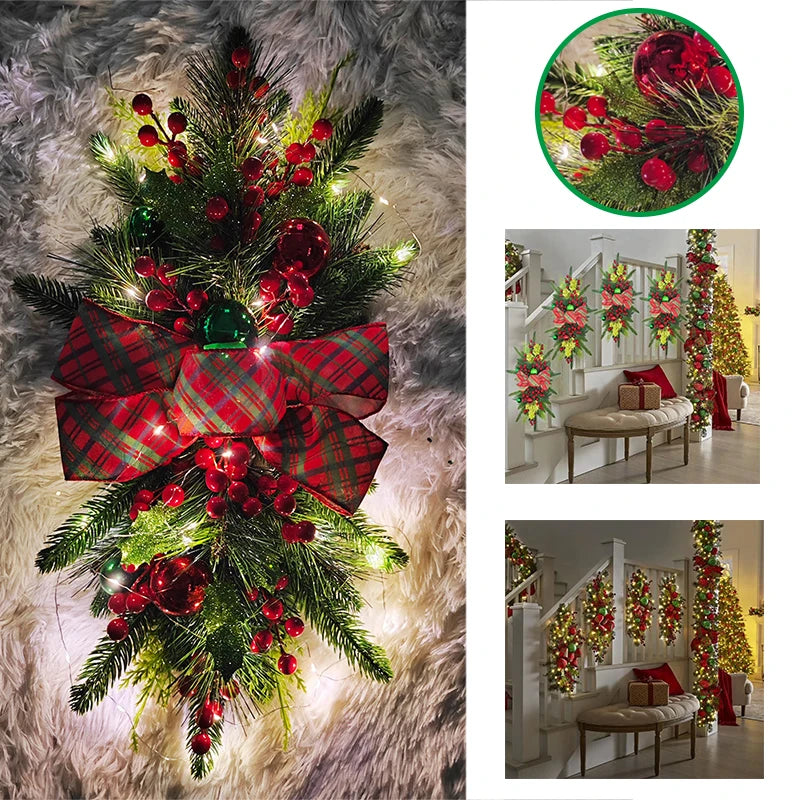 Christmas Wreath - Elegant Seasonal Decor - Decorative Wreath for Home & Holiday