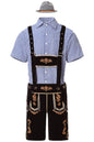 M-XXL Men German Oktoberfest Lederhosen Costume