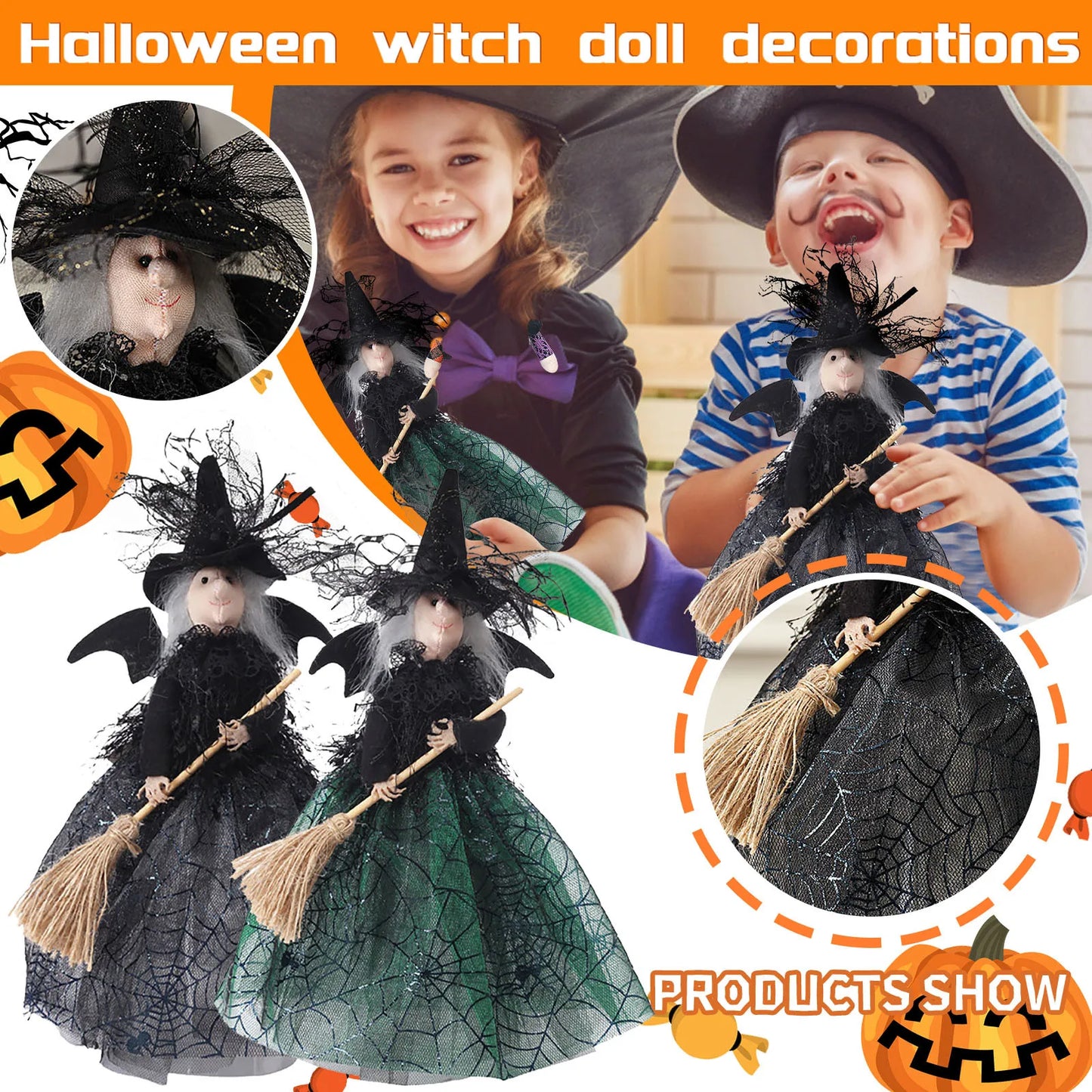 Witch Doll Witch Figurine Toy Decorations - Festivewarehouse™