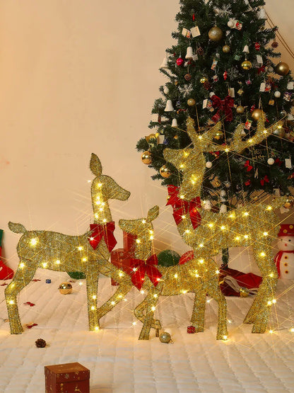 2D  Christmas Reindeer Outdoor Yard Decoration