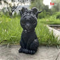 Outdoor Witch Cat Garden Statue