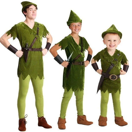 Peter Pan Costume for Kids and Adults