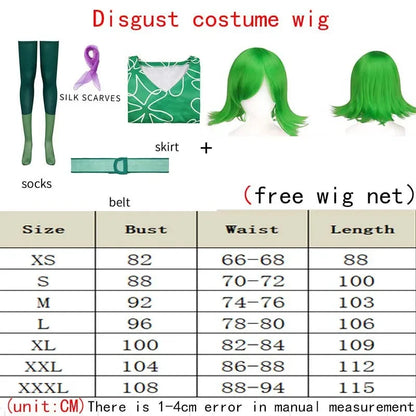 Anime Cosplay Insider Out Women Girls Costume