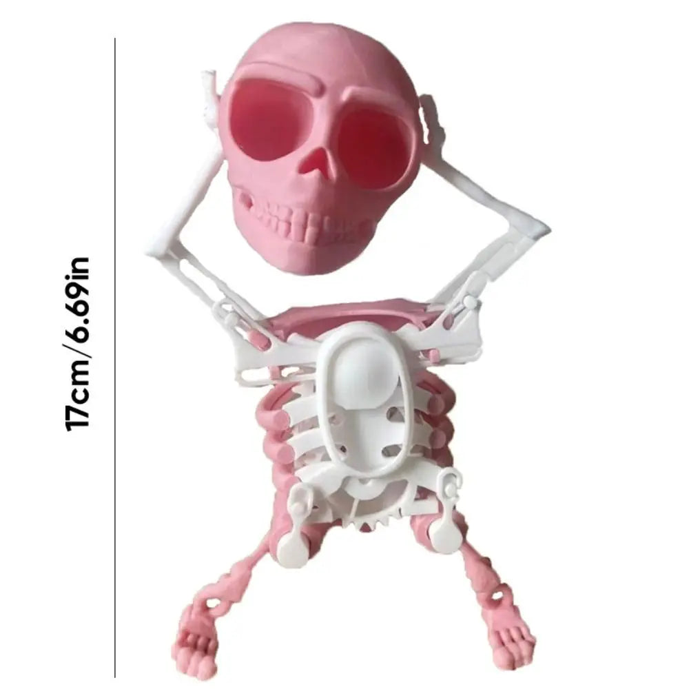 3D Mini Dancing Skeleton Skull Figures