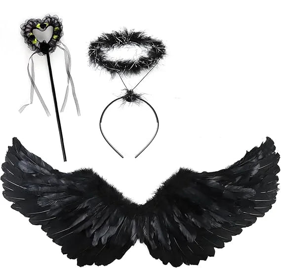 31.5" Angel wing halo and fairy wand