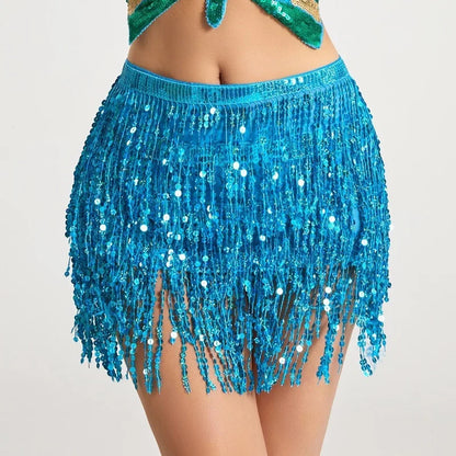Latin Dance Hula Short Skirt Dress