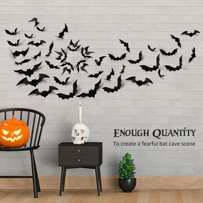Halloween Bats 3D Wall Stickers