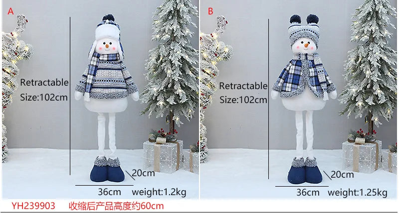 Large Christmas Snowman Dolls Decortion