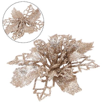 Artificial Flower Hollow Ornaments – Christmas Tree Decor