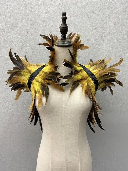 Natural Feather Shrugs Shawl For Women