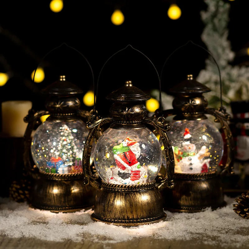 Large Music Light Christmas Snowball Water Light