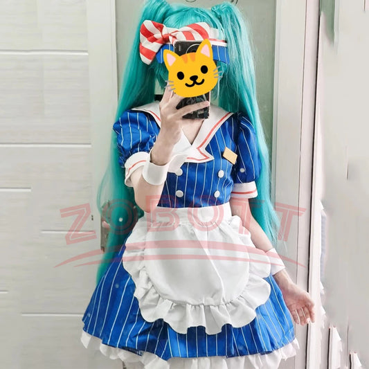 7PCS  Miku Cosplay Costumes