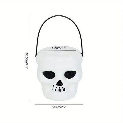 1pc Halloween Skeleton Bucket Portable
