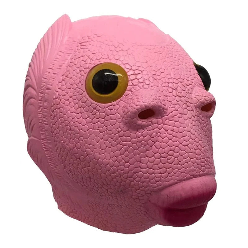 Cospaly Green Fish headed Monster Mask