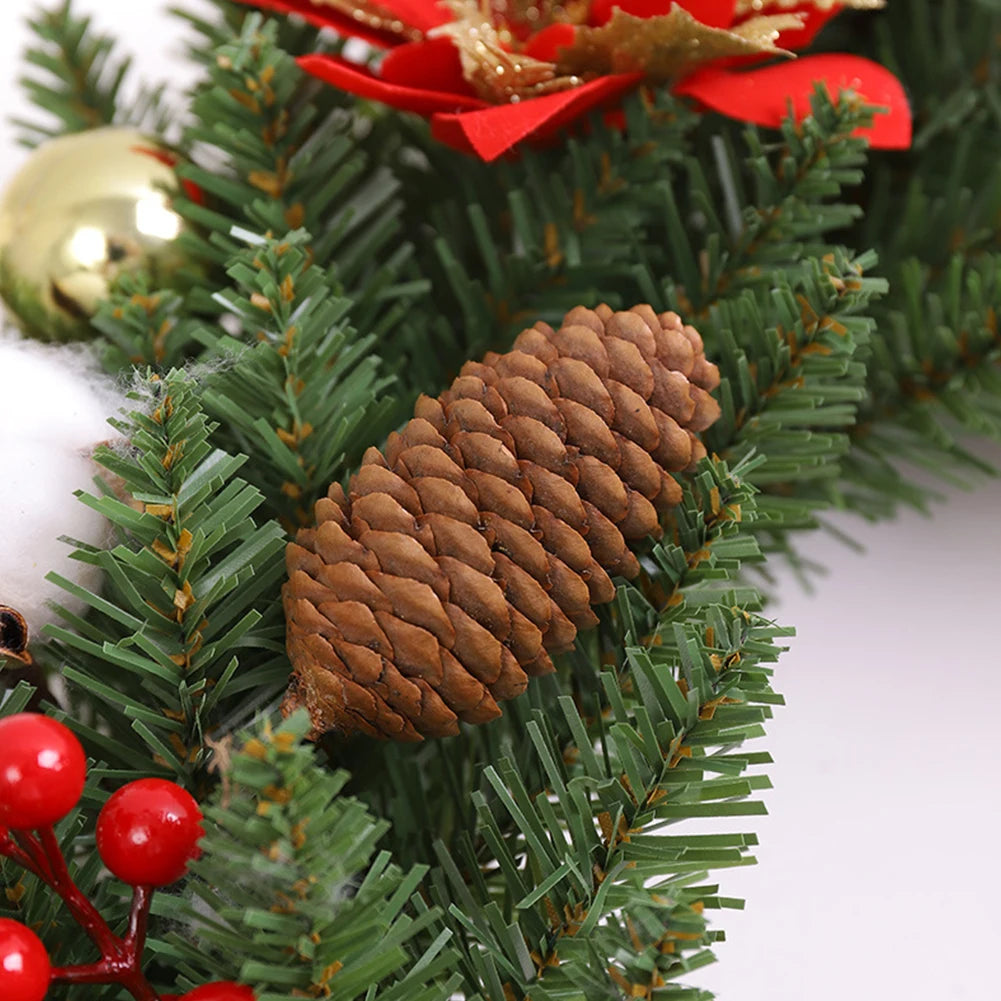 Christmas Hanging Decorations with Spruce Pine Cones Berry Ball 40CM