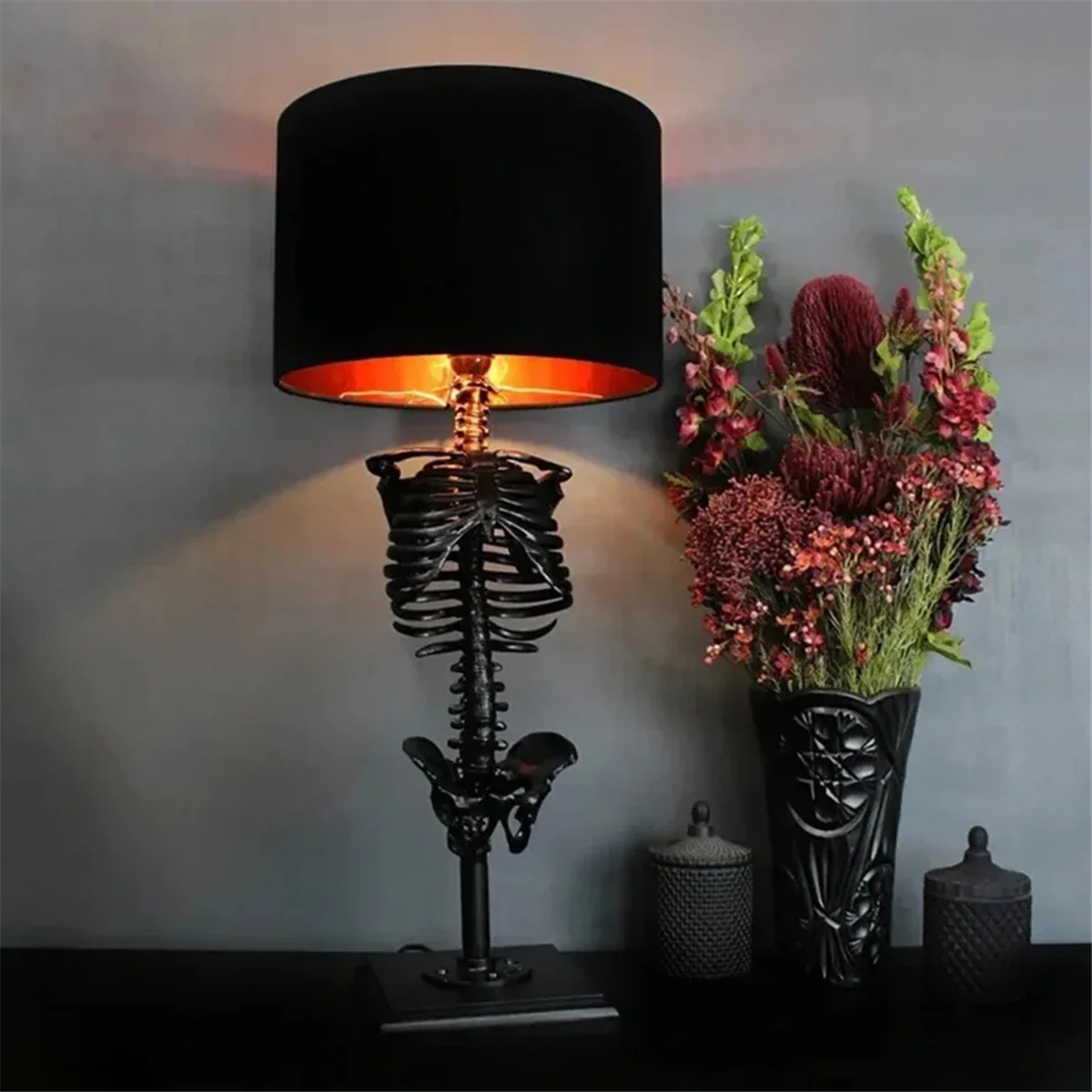 Halloween Skull Lamp