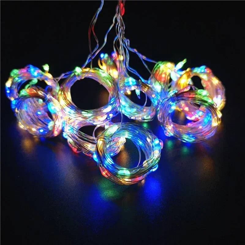 LED Curtain Fairy Lights 8 Lighting Modes Christmas Decoration