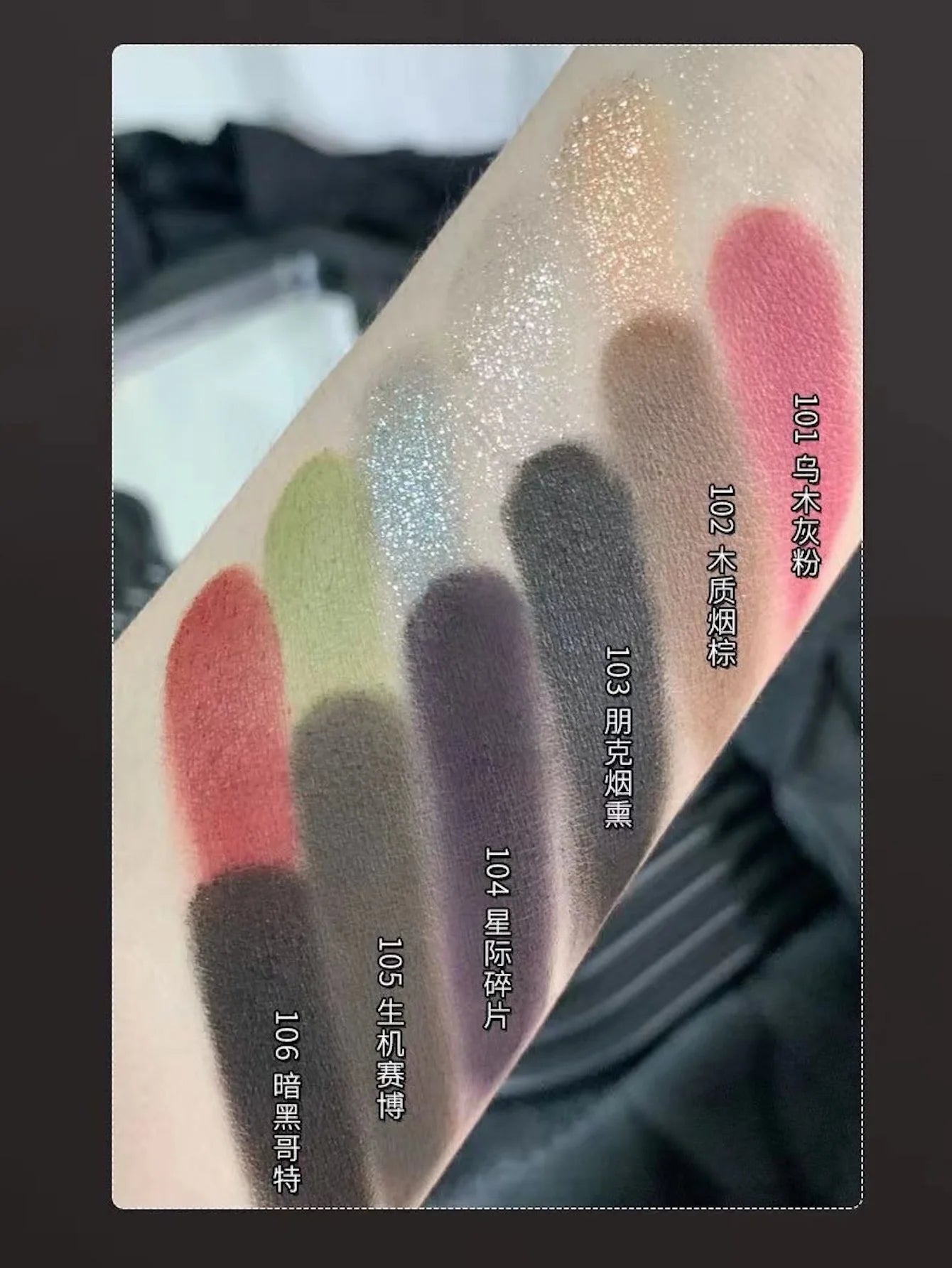 Biya 2 Color Eyeshadow Protable Red Black Plate Matte Eye Shadow