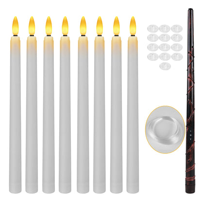 Floating Electronic Candles -  Magic Wand Remote Hanging Candles