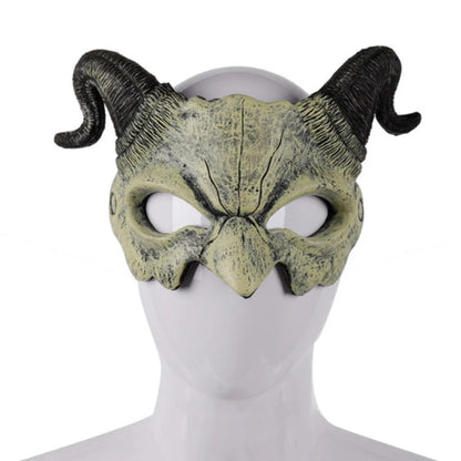Horns Devil Half Face Mask
