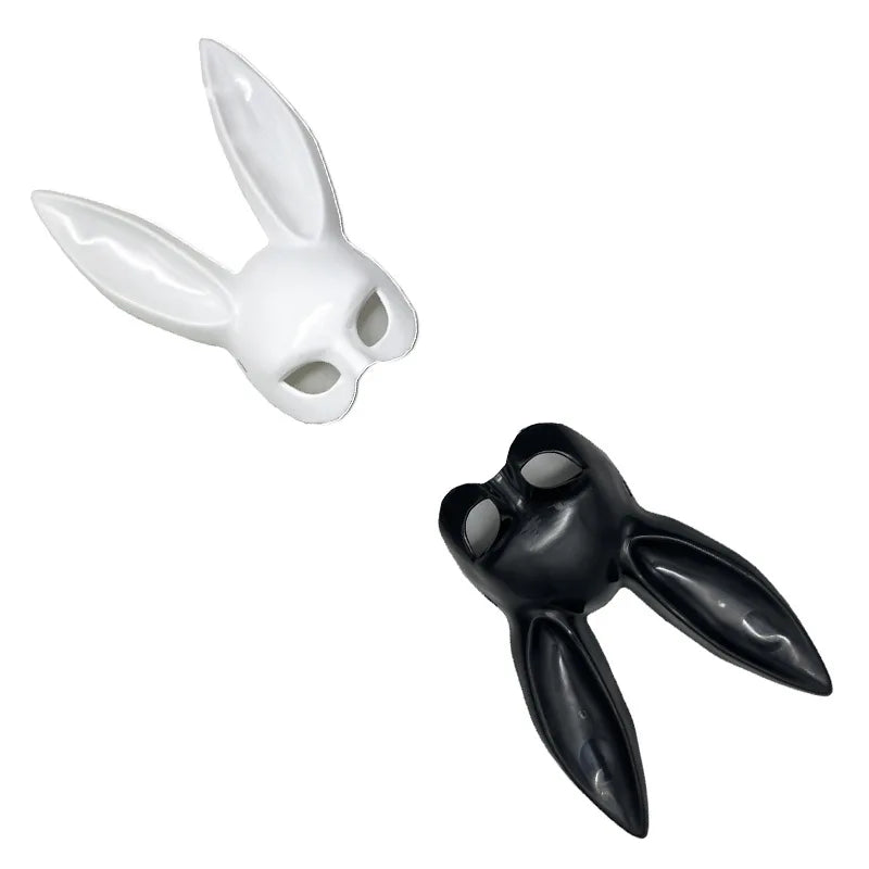 1pcs Black White Rabbit Mask