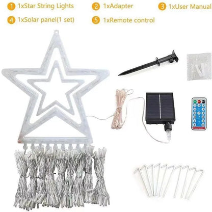 Led Star Waterfall String Light For Garden/Patio/Tree